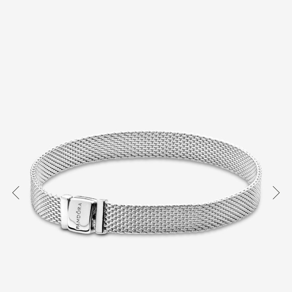 Pandora Silver Mesh Charm Bracelet